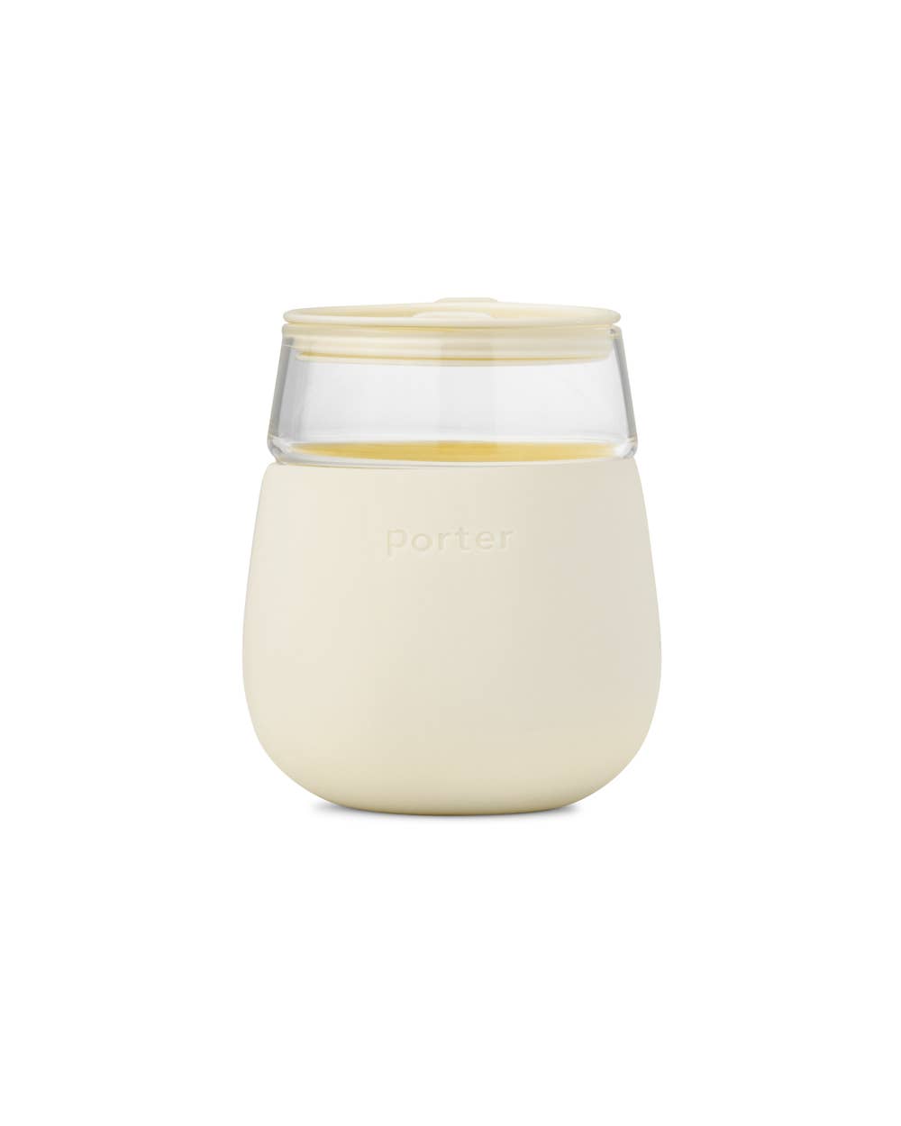 Wine Glass Cup with Silicone Wrap 15 oz: Terrazzo Cream